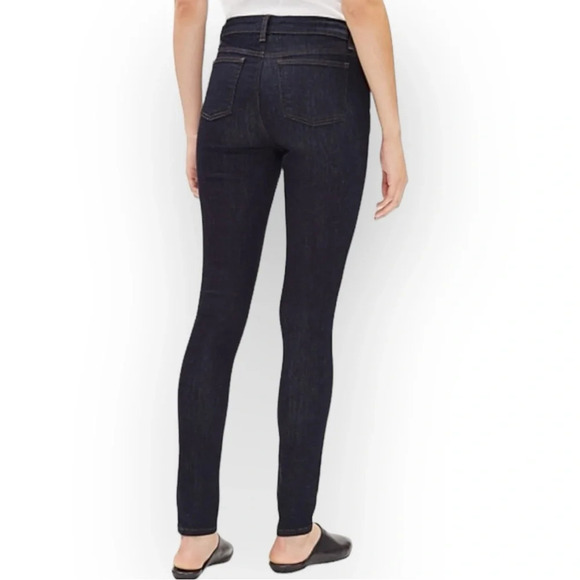 Eileen Fisher Petite Dark Wash Organic Cotton Skinny Jeans  10P - Picture 2 of 9